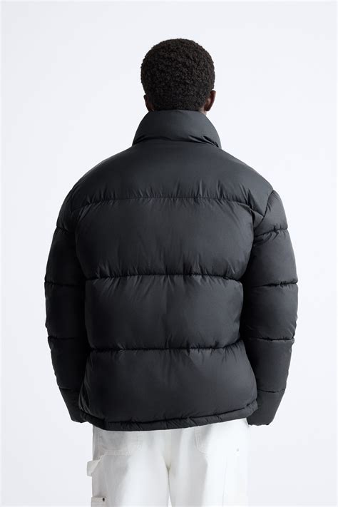 zara basic puffer jacket.